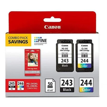 Canon PG-243/CL-244 Black/Colour Multipack Original Ink Cartridges (1287C006)