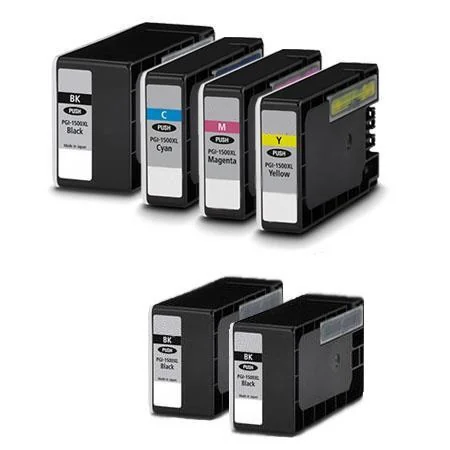 Compatible Canon PGI-1200XL BK/C/M/Y Full Set + 2 EXTRA Black Inkjet Cartridges (6 Pack)  Multipack