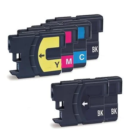 Compatible Brother MFC-5890CN Printer Ink Cartridges (6 Pack) -LC65BK Multipack