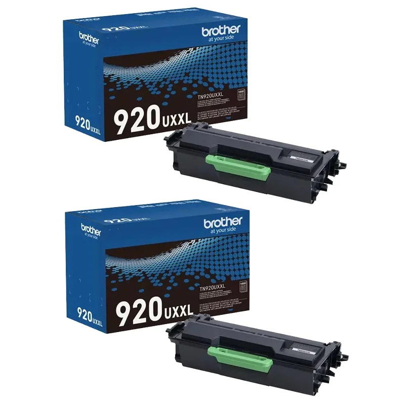 Twin Pack: Brother TN920UXXL Black Original Ultra High Capacity Toner Cartridge