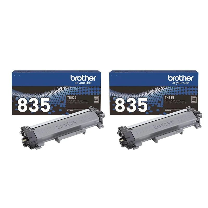 Brother TN835 Black Original Super High Yield Toner Cartridge Twin Pack (2 Pack)
