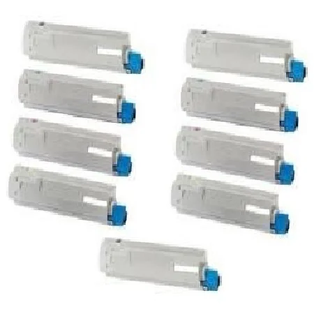 Compatible Okidata 42918984/83/82/81 2 Full Sets + 1 EXTRA Black Toner Cartridges (9 Pack)  Multipack