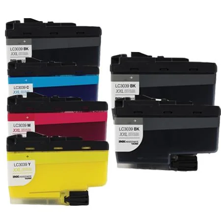 Compatible Brother LC3033BK/C/M/Y Full Sets +  2 EXTRA Black Extra High Capacity Ink Cartridges (6 Pack)  Multipack