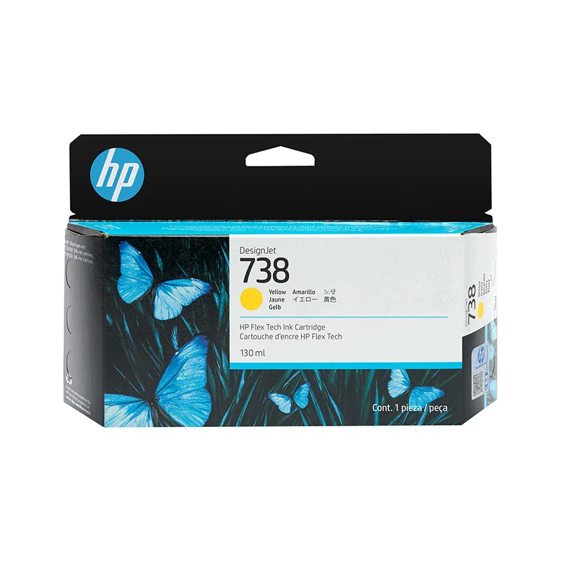 HP 738 (498N7A) Yellow Original Standard Yield Ink Cartridge