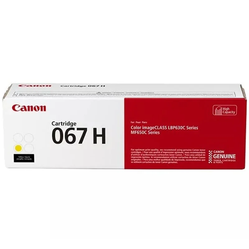 Canon 067H (5103C001) Toner Cartridge Original Yellow