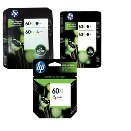 Compatible HP 60XL 2 Full set + 1 EXTRA Black Ink Cartridges (5 Pack)  Multipack