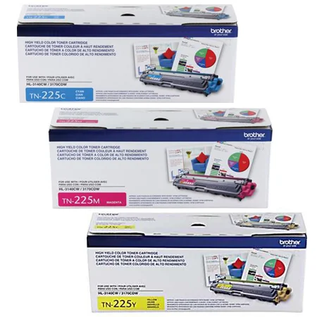 Brother MFC-9130CW Printer Toner Cartridges (3 Pack) -TN225C Multipack Original