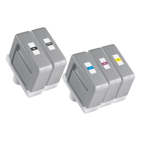 Compatible Canon PFI-307BK/MBK/C/M/Y Full Set Inkjet Cartridges (5 Pack)  Multipack