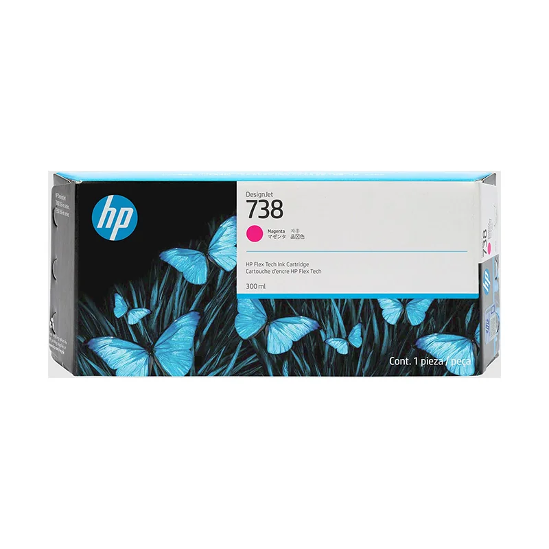 HP 738XL (676M7A) Magenta Original High Yield Ink Cartridge