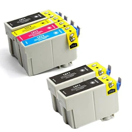 Compatible Epson 127 Full Set + 2 EXTRA Black Ink Cartridges (6 Pack)  Multipack