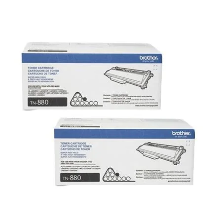 Brother TN880 Black Original Extra High Capacity Toner Cartridges Twin Pack (2 Pack)