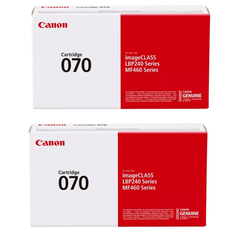 Canon 070 Black Original Standard Capacity Toner Cartridges - Twin Pack (2 Pack)