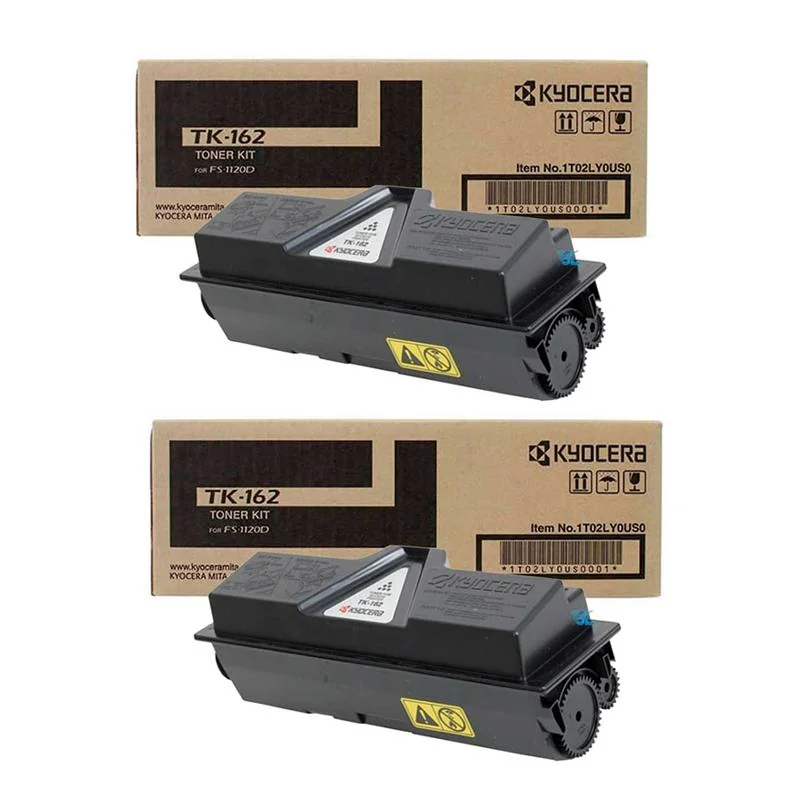 Kyocera TK-162 Black Original Toner Cartridge Twin Pack