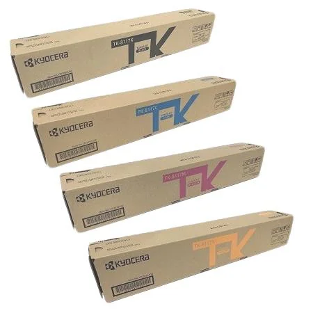 Kyocera TK-8117K/C/M/Y Full Set Original Toner Cartridges (4 Pack)