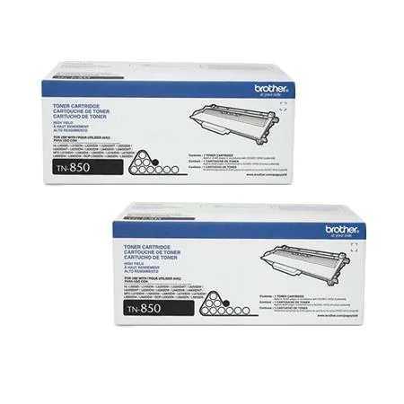 Brother TN850 Black Original High Capacity Toner Cartridges Twin Pack (2 Pack)