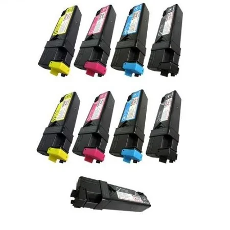 Compatible Dell 330-1433/36/37/88 2 Full Set + 1 EXTRA Black Toner Cartridges (9 Pack)  Multipack
