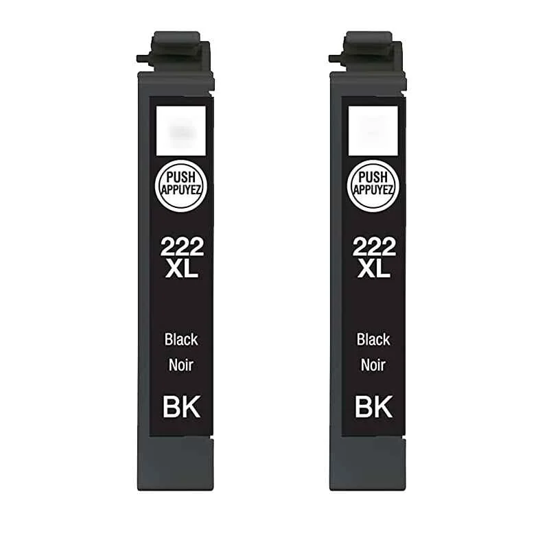 Compatible Epson 222XL Black High Capacity Ink Cartridges (2 Pack)  Twin Pack