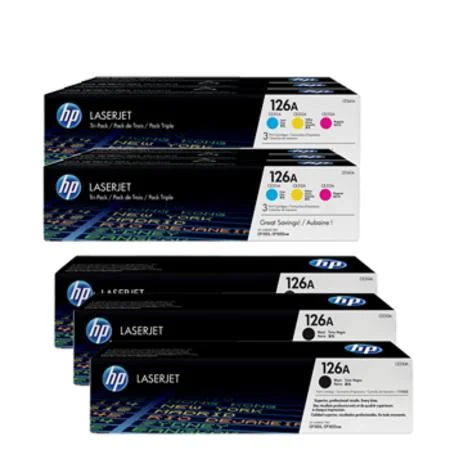 Compatible HP 126A 2 Full set + 1 EXTRA Black Toner Cartridges (9 Pack)  Multipack