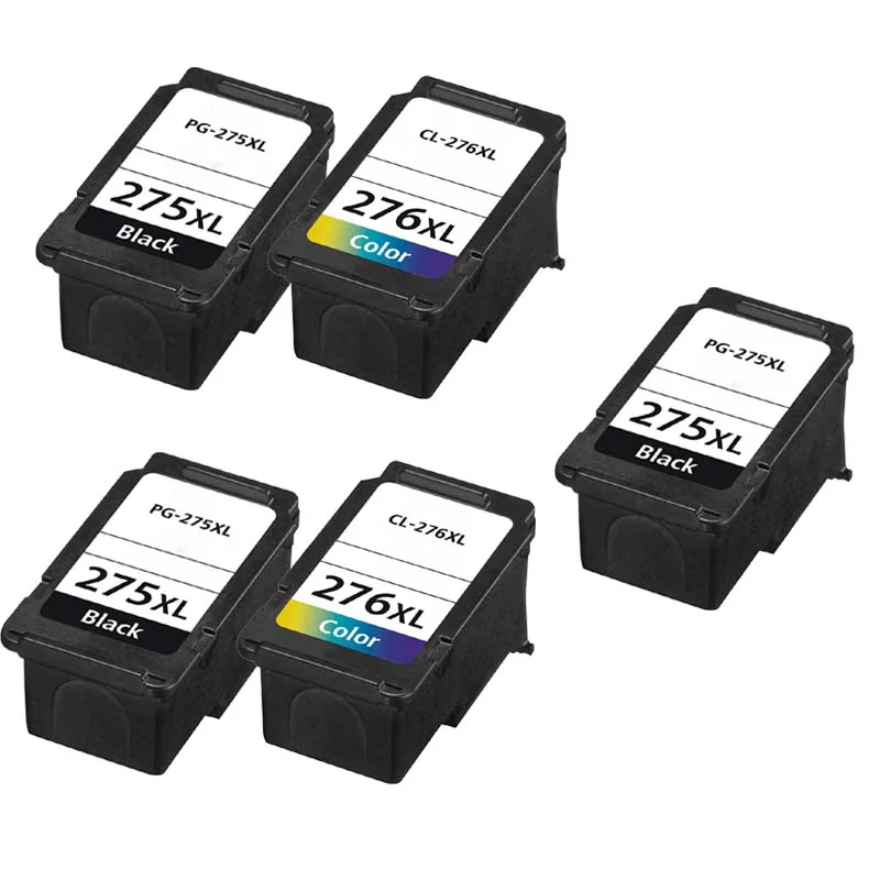 Compatible Canon PG-275XL/CL-276XL 2 Full Sets + 1 EXTRA Black Inkjet Cartridges (5 Pack)  Multipack