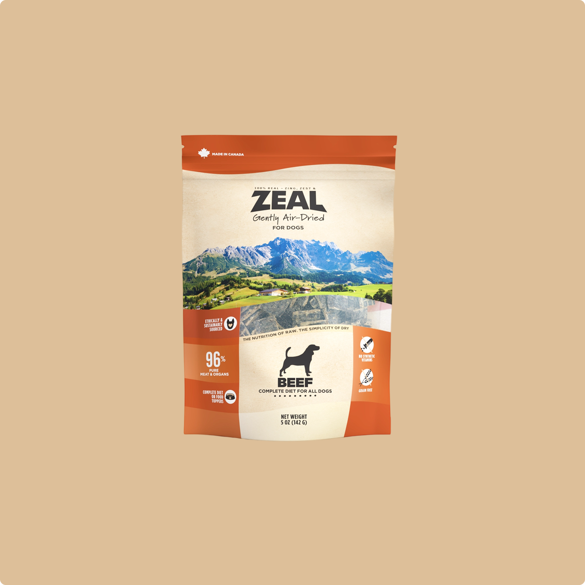 Canada Air-Dried Food Beef Recipe For Dogs - 5 oz