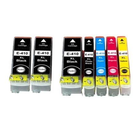 Compatible Epson Expression Premium XP-830 Small-in-One Printer Ink Cartridges (7 Pack) -T410XL020 Multipack