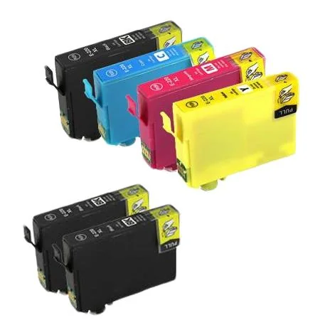 Compatible Epson 220XL Full Set + 2 EXTRA Black Ink Cartridges (6 Pack)  Multipack