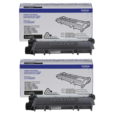 Brother DCP-L2540DW Printer Toner Cartridges (2 Pack) -TN660 Multipack Original