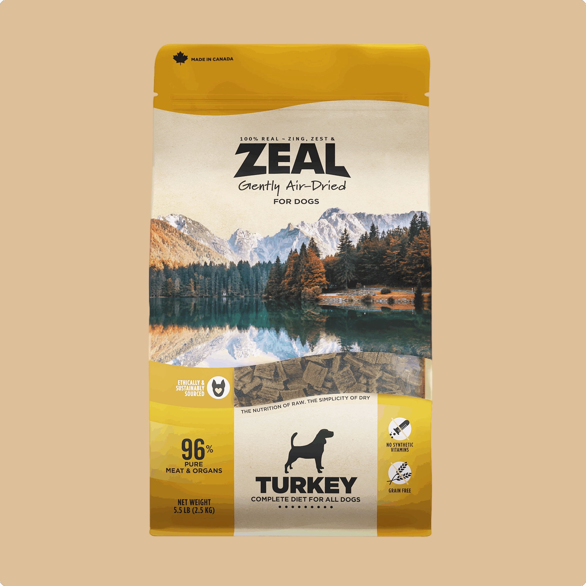 Canada Air-Dried Food Turkey Recipe For Dogs - 5.5 lb