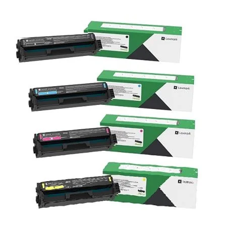 Lexmark C341XK0/C0/M0/Y0 Full Set Original Extra High Yield Return Program Toner Cartridges (4 Pack)