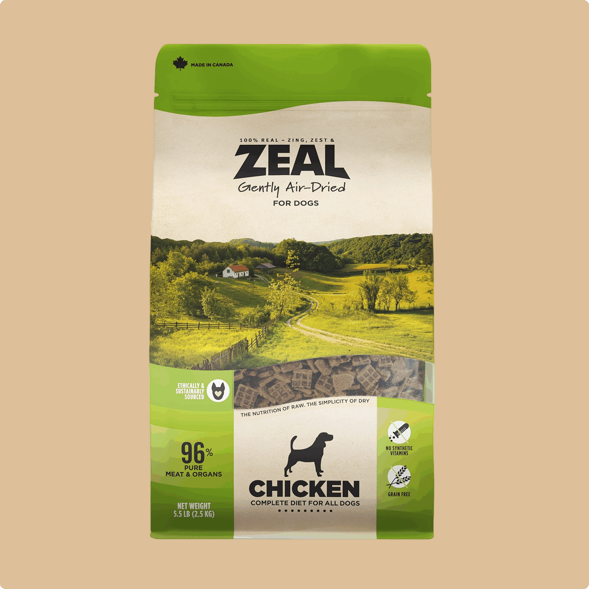 Canada Air-Dried Food Chicken Recipe For Dogs - 5.5 lb