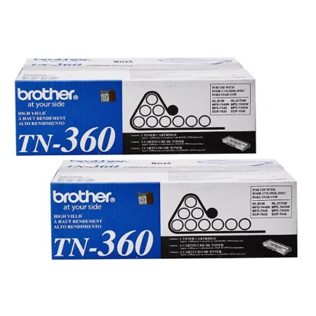 Brother MFC-7345DN Printer Toner Cartridges (2 Pack) -TN360 Multipack Original