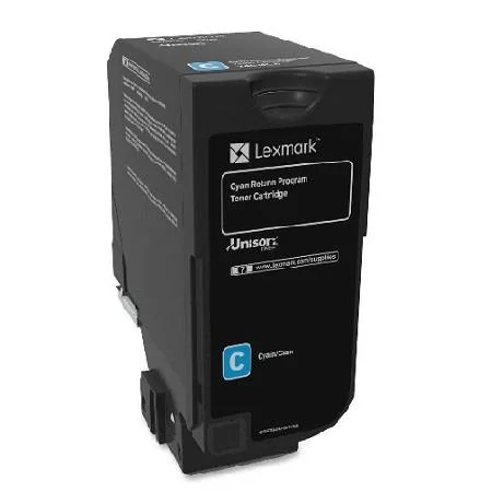 Lexmark 74C0H20 Toner Cartridge Original Cyan