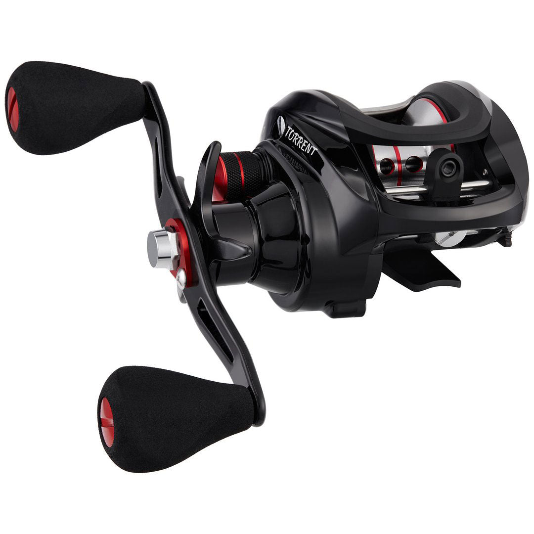 Piscifun® Torrent Baitcasting Reel 18Lbs Max Drag 7.1:1 & 5.3:1 Gear Ratio - Right Hand / Red 5.3:1
