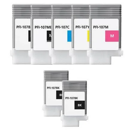 Compatible Canon imagePROGRAF iPF680 Printer Ink Cartridges (7 Pack) -6705B001AA Multipack