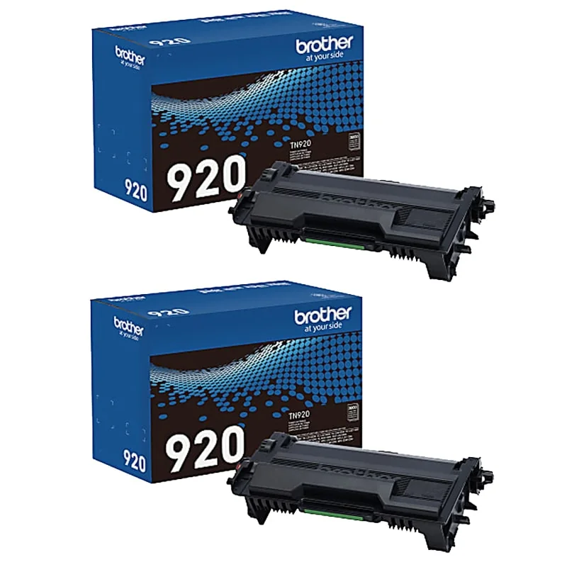 Twin Pack: Brother TN920 Black Original Standard Capacity Toner Cartridge