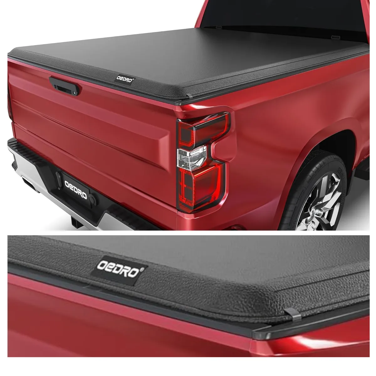OEDRO Soft Roll Up Truck Bed Tonneau Cover fit for 2020-2026 Chevy Silverado/GMC Sierra 2500 3500HD, Fleetside 6.9ft Bed Without Multi flex Tailgate