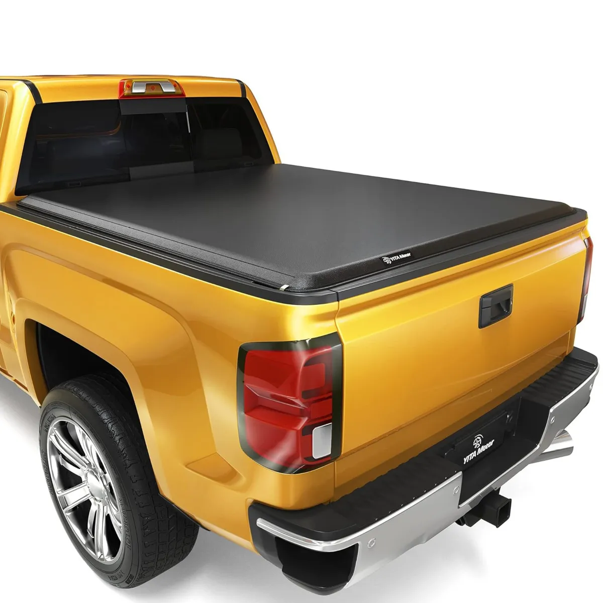 YITAMOTOR® 2014-2018 Chevy Silverado/ GMC Sierra 1500, 2019 Legacy/Limited, Fleetside 6.6 ft Bed Soft Roll Up Truck Bed Tonneau Cover