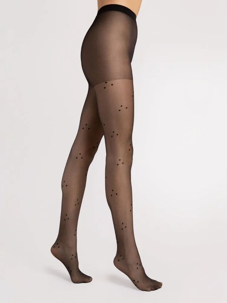 Fiore Charlene 15 Polka Dot Tights