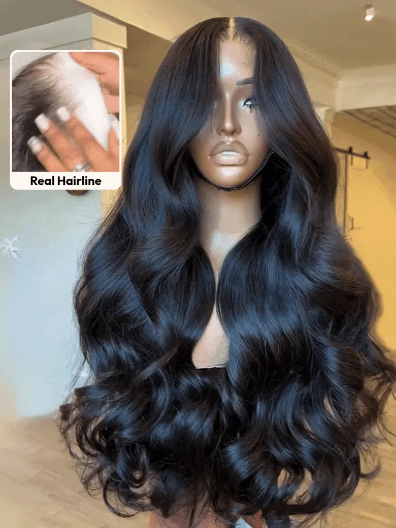 UNice 13x4 Pre-Everything Transparent Lace Front Pull And Go 3D Body Wave Wig With Invisible Knots