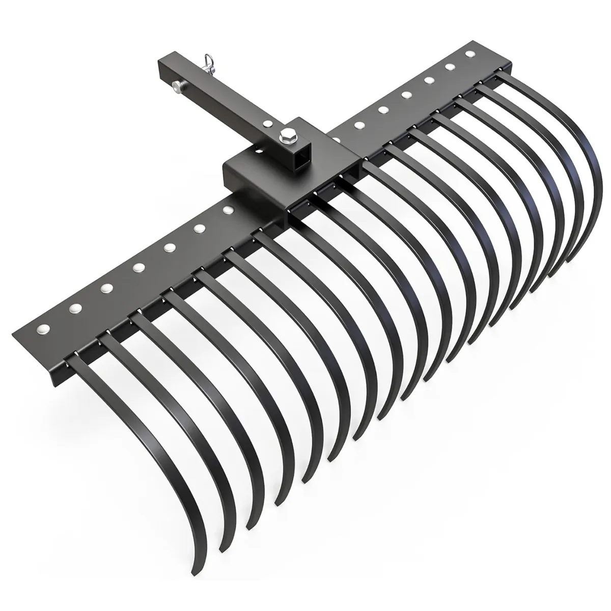 YITAMOTOR® Tractors Rake 17 Pine Straw Rake Fits 2" Receiver for Lawn Tractors or ATV/UTV