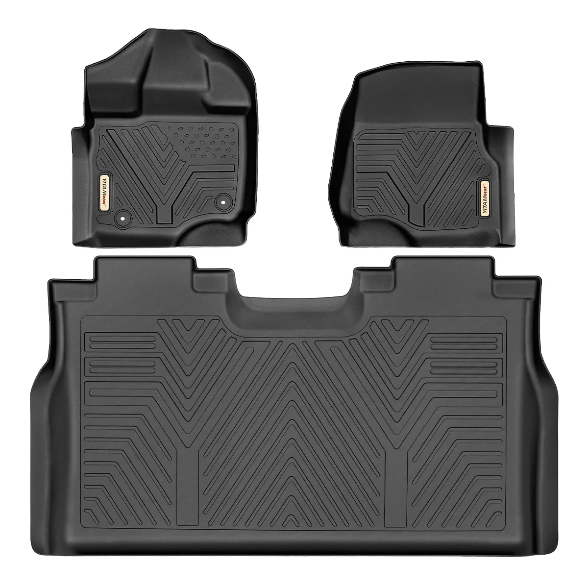 15-26 Ford F-150 SuperCrew Cab 3D all-weather floor mats for cars