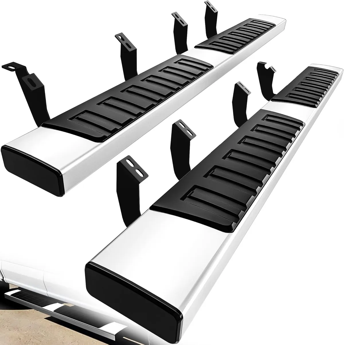 6.5 inches Running Boards Compatible with 2024-2026 Toyota Tacoma Double Cab Side Step Nerf Bars with 8 Brackes