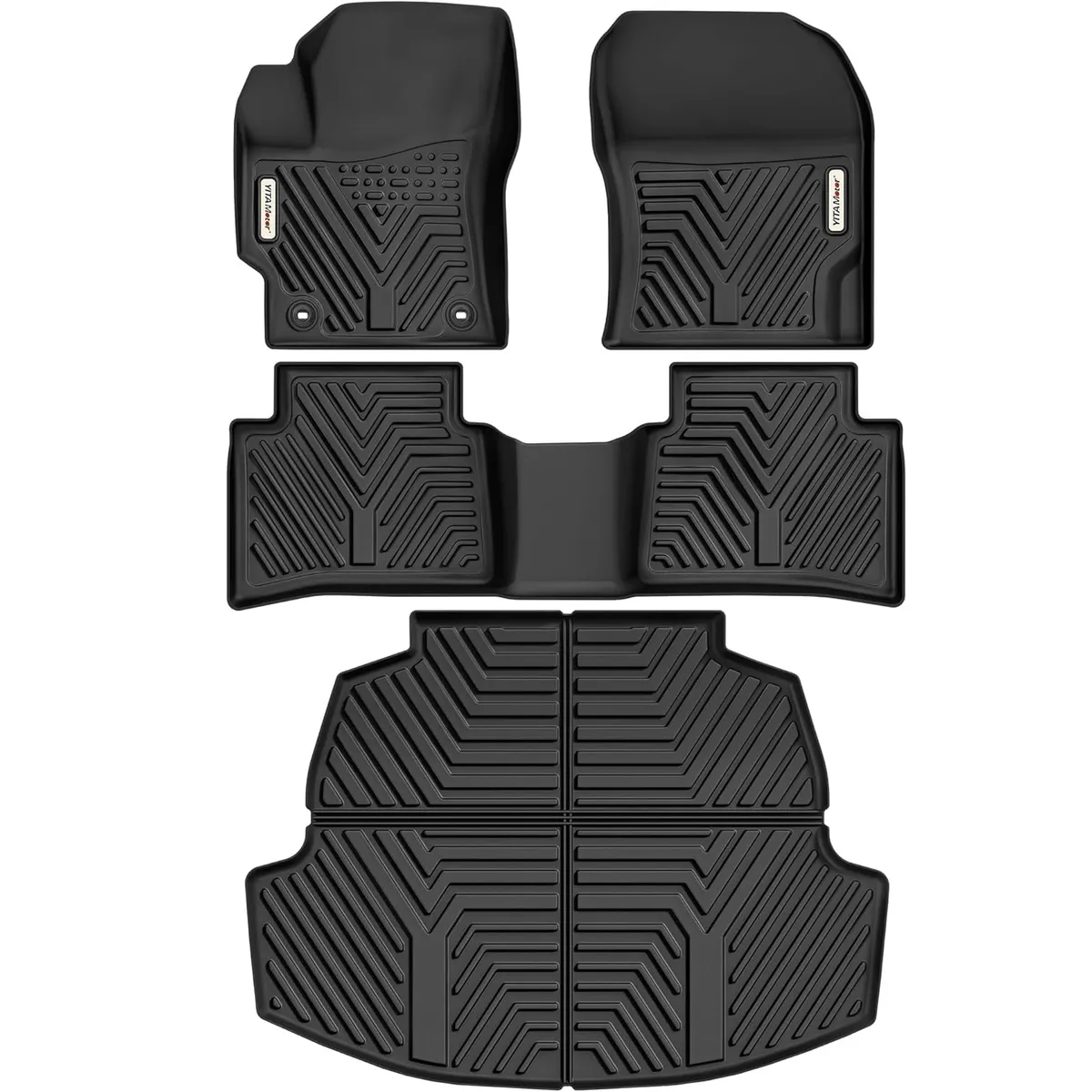 YITAMOTOR All-Weather TPE Floor Mats for 2020-2026 Toyota Corolla | Full Set Liners & Trunk Mat