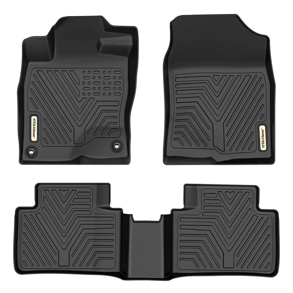 YITAMOTOR® Floor Liners for 16-21 Honda Civic Sedan/Hatchback or Type R, Floor Mats 1st & 2nd Row