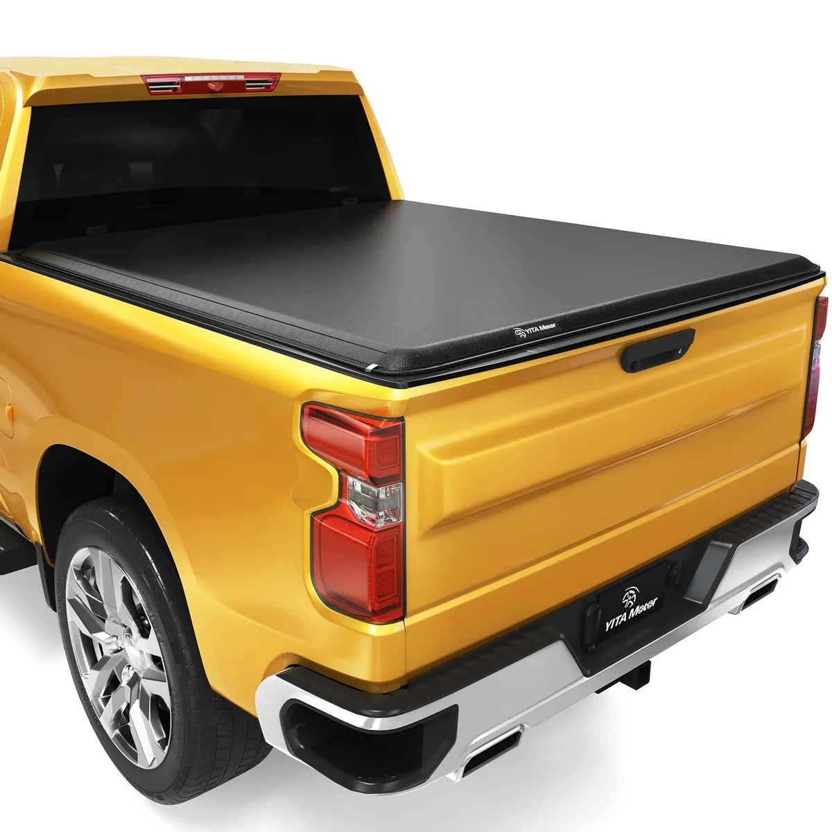 YITAMOTOR® 2019-2026 Chevy Silverado/GMC Sierra 1500 New Body Style, Fleetside 5.8 ft Bed Soft Roll Up Truck Bed Tonneau Cover