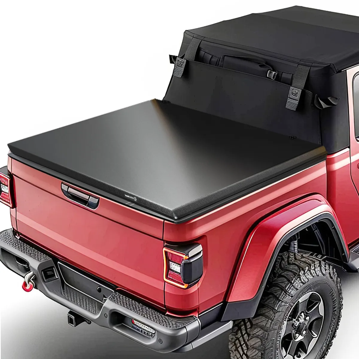 YITAMOTOR® Soft Tri-fold 2020-2026 Jeep Gladiator, Fleetside 5 ft Bed Truck Bed Tonneau Cover