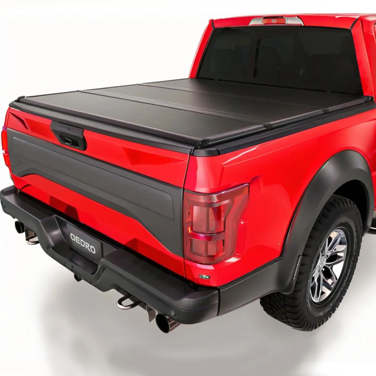 OEDRO 5.5FT Truck Bed FRP Hard Tri-fold Tonneau Cover for 2015-2025 Ford F-150 F150 5.5 feet Bed