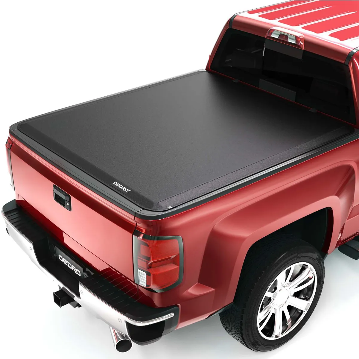 OEDRO 6.6ft Roll-up Tonneau Cover for 2014-2019 Chevy Silverado/GMC Sierra 1500, 2015-2019 2500/3500 HD Without Multi flex Tailgate