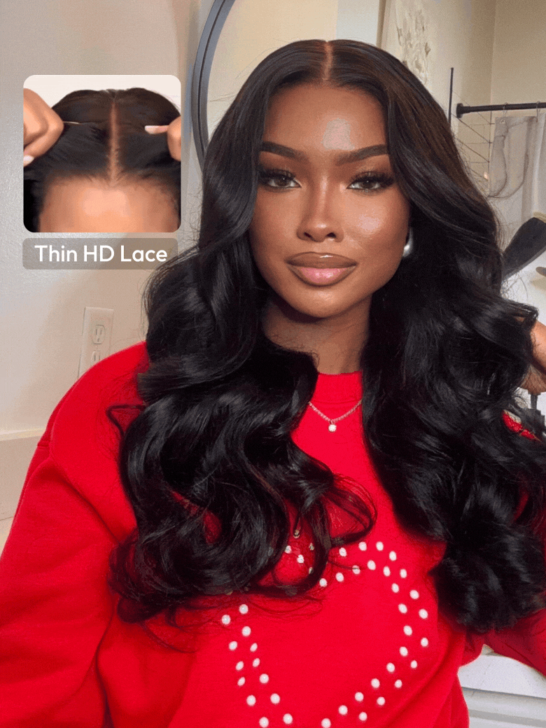 5x5 Pre Cut HD Lace Body Wave/Curly Wigs Put On And Go Glueless 180% Density Undetectable HD Lace Wigs