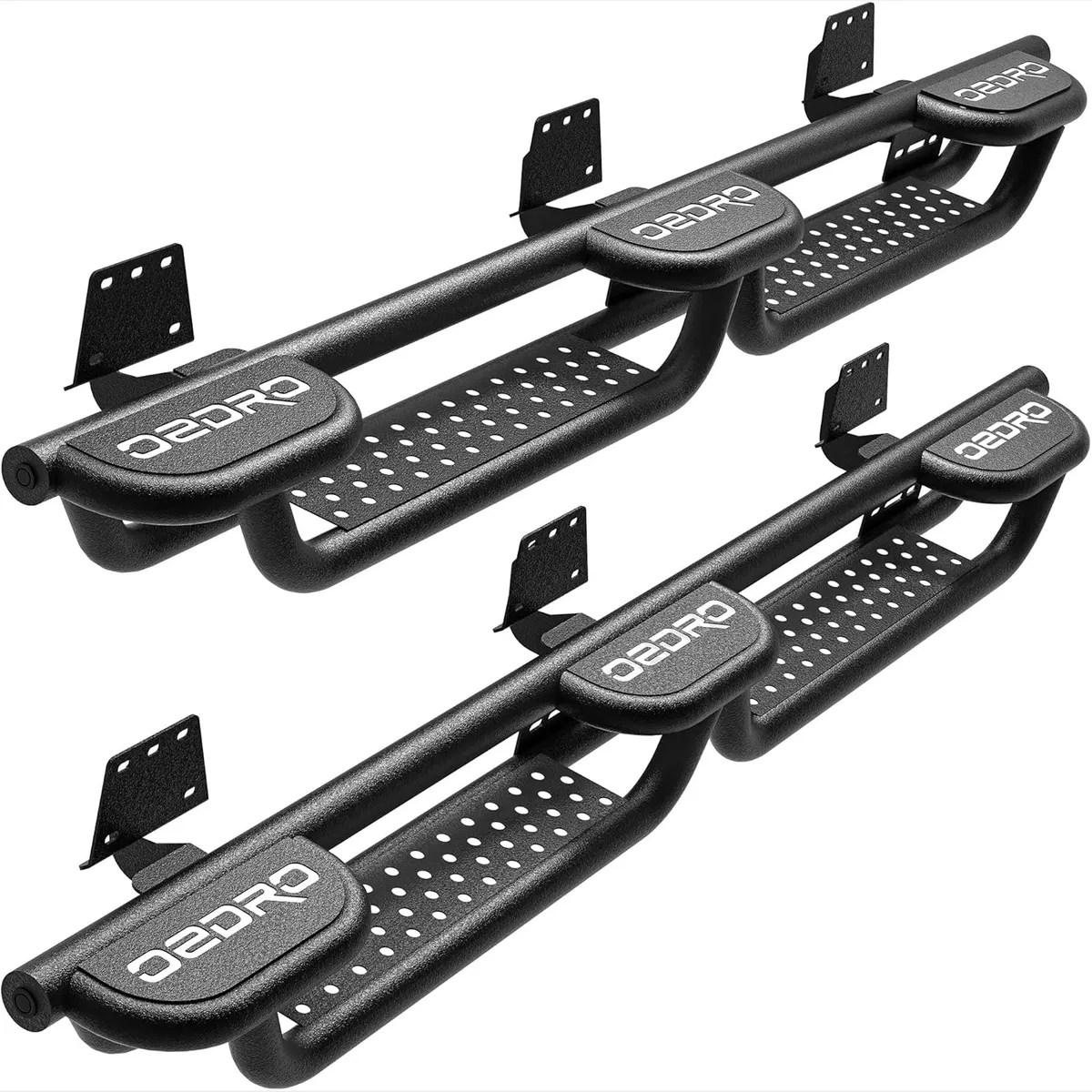 OEDRO Wheel to Wheel Running Boards Compatible with 2019-2026 Dodge Ram 1500 New Body Crew Cab (Not fit 1500 Classic) Side Steps, Two Stairs Design